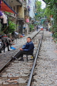 Vietnam, HANOI, Old Quarter, Train Street, VT980JPL