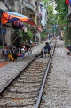 Vietnam, HANOI, Old Quarter, Train Street, VT981JPL
