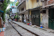 Vietnam, HANOI, Old Quarter, Train Street, VT983JPL