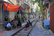 Vietnam, HANOI, Old Quarter, Train Street, cafe scene, VT1138JPL