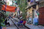 Vietnam, HANOI, Old Quarter, Train Street, cafe scene, VT1140JPL