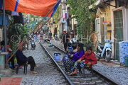 Vietnam, HANOI, Old Quarter, Train Street, cafe scene, VT1141JPL