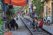 Vietnam, HANOI, Old Quarter, Train Street, cafe scene, VT1142JPL