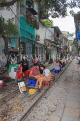 Vietnam, HANOI, Old Quarter, Train Street, trackside cafe scene, VT1141JPL