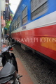 Vietnam, HANOI, Old Quarter, Train Street, train passing through, VT1134JPL
