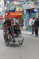 Vietnam, HANOI, Old Quarter, tourist on cyclo tour, VT969JPL