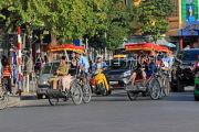 Vietnam, HANOI, Old Quarter, tourists on cyclo tour, VT1172JPL