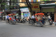 Vietnam, HANOI, Old Quarter, tourists on cyclo tour, VT1555JPL