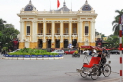 Vietnam, HANOI, Opera House, and Cyclo, VT1032JPL