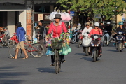 Vietnam, HANOI, Street Vendor on bicycle, and traffic, VT1206JPL