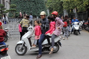 Vietnam, HANOI, biking, family on a bike, VT1266JPL