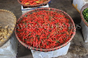 Vietnam, HANOI, outdoor and covered market, chillies, VT1087JPL