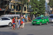 Vietnam, HANOI, tourists crossing the road, VT1204JPL