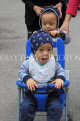 Vietnam, HANOI, two young children on stroller, VT1276JPL