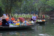 Vietnam, Ninh Binh, TAM COC, Ngo Dong River, vendors selling snacks rom their boats, VT2152JPL