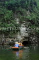 Vietnam, Ninh Binh, TRANG AN, tour boat entering cave, VT2232JPL