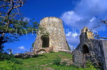 Virgin Islands (US), ST JOHN, Annaberg Plantation, sugar mill ruins, CAR44JPL