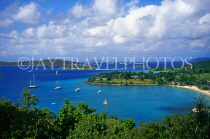 Virgin Islands (US), ST JOHN, panoramic view and smaller islands, CAR52JPL