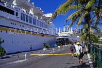Virgin Islands (US), ST THOMAS, Charlotte Amalie, cruise ship in port, CAR38JPL