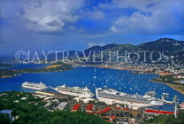 Virgin Islands (US), ST THOMAS, Charlotte Amalie, harbour and cruise ships, CAR1149JPL