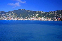 Virgin Islands (US), ST THOMAS, Charlotte Amalie, view from sea, CAR1332JPL