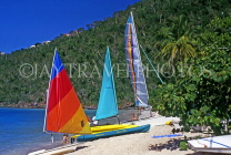 Virgin Islands (US), ST THOMAS, Magens Bay, beach and sailboats, USA2663JPL