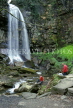 WALES, Brecon Beacon National Park, Neath Valley, Melincourt Falls, WAL750JPL