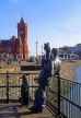 WALES, Cardiff, Pierhead building and waterfront sculptures, WAL154JPL