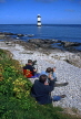 WALES, North Wales, Anglesey, Penmon, coast and lighthouse, (near Beaumaris), WAL780JPL