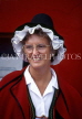 WALES, North Wales, Conwy, woman in traditional costume, posing, WAL831JPL