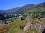 WALES, North Wales, Gwynedd, Llanfihangel y Pennant, CASTELL Y BERE ruins, WAL838JPL