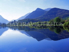 WALES, North Wales, Gwynedd, Snowdonia, LLANBERIS, Llyn Padam and Snowdon Range, WAL806JPL