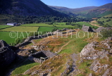 WALES, North Wales, Gwynedd, Snowdonia, Llanfihangel-y-Pennant, Castell-y-Bere ruins, WAL772JPL