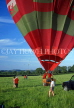 WALES, North Wales, hot air balloon preparing for flight, WAL751JPL