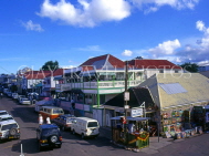 ANTIGUA, St John's, street scene and Hemingways restaurant (green building), ANT614JPL