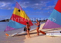ANTIGUA, West Coast, sailboats and tourists, ANT1004JPL
