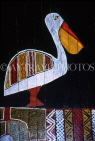 AUSTRALIA, Northern Territory, Darwin, TIWI ISLANDS (Bathurst), Aboroginal art in church, AUS523JPL