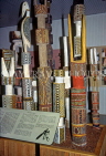 AUSTRALIA, Northern Territory, Darwin, TIWI ISLANDS (Bathurst), museum, Aboriginal Art, burial poles, AUS501JPL