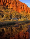AUSTRALIA, Northern Territory, West MacDonnell Nat Park, GLEN HELEN GORGE and Finke River reflection, AUS272JPLA