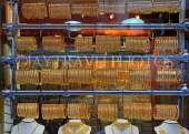 BAHRAIN, Manama Souk (Souq), Gold Souq, bangles in shop window, BHR681JPL