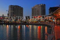 BAHRAIN, Muharraq, Amwaj Islands, Lagoon, night view, BHR1358JPL