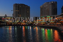 BAHRAIN, Muharraq, Amwaj Islands, Lagoon, night view, BHR1359JPL