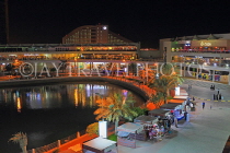 BAHRAIN, Muharraq, Amwaj Islands, Lagoon, night view, BHR1362JPL