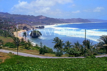 BARBADOS, Tent Bay (East coast), coastal view, BAR140JPL