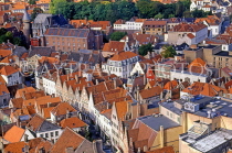 Belgium, BRUGES, view from The Belfry, BEL257JPL