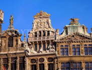 Belgium, BRUSSELS, Grand Place, House of Boatmakers (Le Renard & Le Cornet), & Archers, BRS21JPL