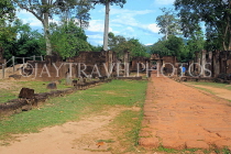 CAMBODIA, Angkor, Banteay Srei Temple, path leading from temple complex, CAM1117JPL