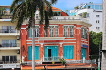 CAMBODIA, Phnom Penh, Sisowath Quay area, colonial architecture, building, CAM1848JPL