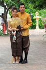 CAMBODIA, Phnom Penh, Wat Phnom, temple site, newly wed couple photographed, CAM1973JPL