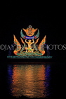 CAMBODIA, Phnom Penh, Water Festival, illuminated flotillas, Tonle Sap River, CAM1583JPL